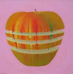 Pomme peinte, version 2010 par Pierre Marcel