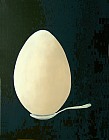 L'oeuf de cane, pas dans une louche. Peinture d'Elisabeth (les Andelys) � l'atelier �cole de peinture 