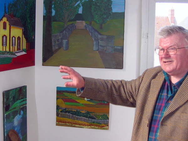 Jean Onfroy, exposition solo à "La Tourette", la plus petite galerie du Vexin. Septembre Octobre 2005