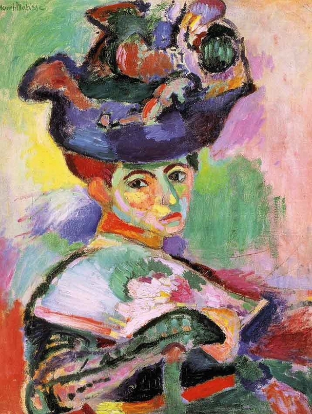 La Dame au Chapeau, 1905, Matisse Henri, en colombes de la paix par Marie Roure-Aerts, 2008
