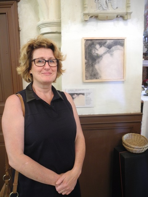 Exposition Eglise de Guerny lors de la Fte de la peinture 2015 du dpartement de l'Eure 