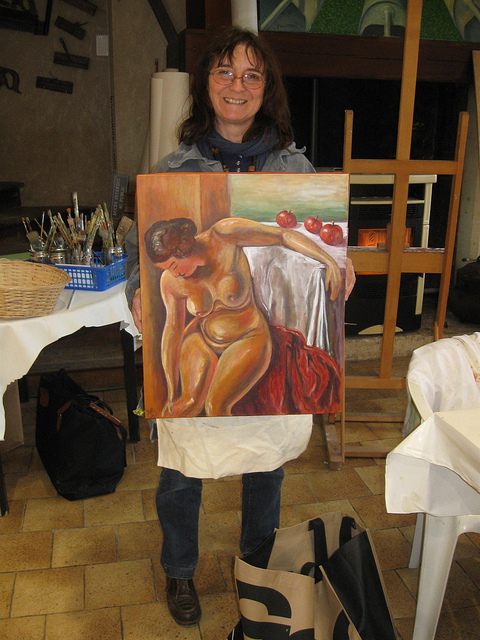 Peintre Marie-Solange DUBREUCQ  de BOURY EN VEXIN Oise 