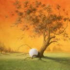  peinture originale de Pierre Marcel. (Pour les connaisseurs en golf, c'est l'arbre d'Eisenhower   Augusta National)