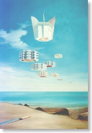 Delano hotel sliced as Sushi, bambou pad and Sushi chef knife...