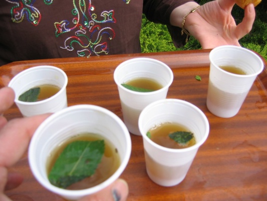 Le traditionnel Th  la menthe